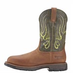 Ariat Men's Workhog Mesteno H2O Composite Toe Boot - Rust/Green, 10, EE