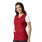 Wonderwink Unisex Scrub Vest - 2XL,Red