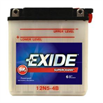 Exide Supercrank Powersport 12V Battery, 12N5-4B