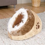 Trixie Pet Products Minou Small Beige Cuddly Cat Cabe Bed