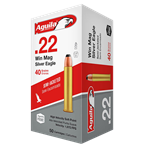 Aguila .22 Win Mag 40 Grain SJSP Rimfire Ammunition, 50 rounds