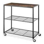 Whitmor 3 Tier Rolling Storage Shelves