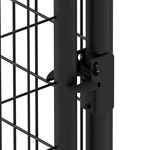 Origin Point Black Welded Steel Kennel Gate, 6-ft X 5-ft