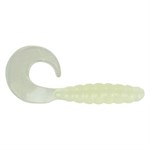 Apex Tackle 2-in Curly Tail Grub Fishing Lure, Glow, 10 count