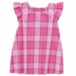 Wrangler Infant Rose Violet Plaid Dress - 2T,