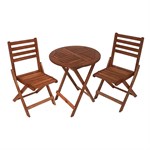 Leigh Country 3 Piece Sequoia Round Bistro Set