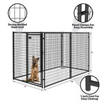 Origin Point Welded Steel Kennel Panel, 6-ft X 5-ft