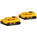 Dewalt 20V Max Compact 2AH Battery 2-Pack