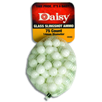 Daisy Glass Slingshot Ammo, 1/2 in