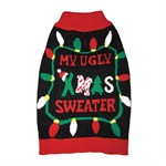 Fashion Pet Black Ugly XMAS Sweater For Dogs,S