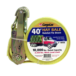 Cargo Loc Ratchet Tie Down Strap, Hay Bale, 40 ft