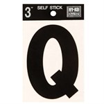 Hy-Ko  Black Vinyl Letter Q Self-Adhesive 1 pc. Image