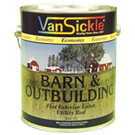 Van Sickle Paint Flat Red Barn and Outbuilding Latex Paint, 1 gallon