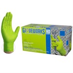 Gloveworks Heavy Duty Green Nitrile Gloves, 100 count - M