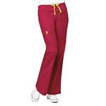 Wonderwink Origins Women's The Romeo Flare Leg Cargo Scrub Pant - M  ,Tall,Red