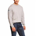 Ariat Men's FR Silver Fox Americana Long Sleeve Tee-M, Regular