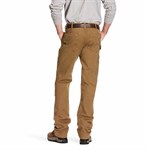 Ariat Men's Field Khaki Rebar M4 Low Rise DuraStretch Washed Twill Dungaree Boot Cut Pant - 33 X 36