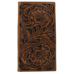 Ariat Embossed Floral Brown Rodeo Wallet