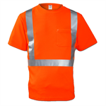 Tingley High Visibility Class 2 Short Sleeve Tee Shirt with Pocket - 2XL
