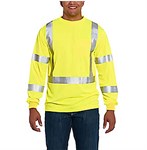 Forge Men's High Visibility Yellow Long Sleeve Work Shirt