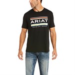 Ariat Men's Black Graphic Logo Short Sleeve Tee - L