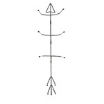 M&F Western Arrow Metal 3-Tier Hat Rack