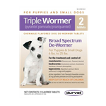 Durvet Triple Wormer for Puppies and Small Dogs, 2 doses