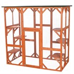 Trixie Pet Natura Wooden Fully Covered Cattery Cat Run