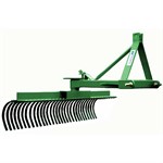 King Kutter 5-ft Square Tube XB Yard Rake - Green