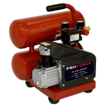 Powermate Twin Stack Air Compressor, 4 Gallon, 1 hp