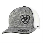 Ariat Heather Grey/Black Logo Snap Back Cap