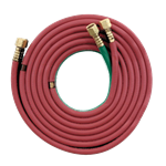 Hobart Welding Products Gas Hose, Propane/Oxygen/Acetylene, 1/4 in x 2 ft