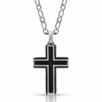 Montana Silversmiths Boldly In Faith Cross Necklace