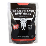 No Man's Land Hot Beef Jerky, 16 oz