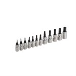 Craftsman 1/4 and 3/8 in. drive 6 Point Tamperproof Torx Bit Socket Set 12 pc.