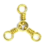 Eagle Claw 3 Way Swivel 2 Brass Short PK