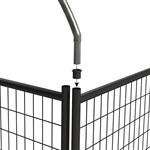 Origin Point Black Welded Steel Kennel Gate, 6-ft X 5-ft