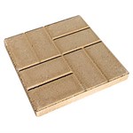 Oldcastle 12-in Square Tan Embossed Brickface Patio Stone