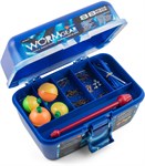 South Bend Worm Gear 88-piece Tackle Box, Blue