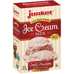 Junket All Natural Ice Cream Mix, Simply Strawberry