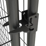 Origin Point Black Welded Steel Kennel Gate, 6-ft X 5-ft