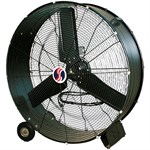 30-Inch Black Direct Drive Drum Fan 3 Amps 1/2 Hp