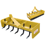 King Kutter 5-ft Hinged Back Box Blade - Yellow