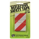 Hy-Ko  2 in. Rectangle Red/Silver Reflective Safety Tape 1 pk