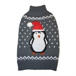 Fashion Pet Gray Penguin Dog Sweater, 3865