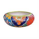 Avera Hand Painted Donut Planter, Ceramic,11-in