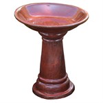 Imports Exclusive Hong Kong Pottery JL156 Interlocking Birdbath - Color May Vary