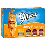 9 Lives Gravy Favorites Variety Pack, 12 pack