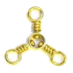 Eagle Claw 3 Way Swivel 4 Brass Short PK