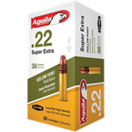 Aguila .22 LR 38 Grain Super Extra Hollow Point High Velocity Rimfire Ammunition, 50 rounds